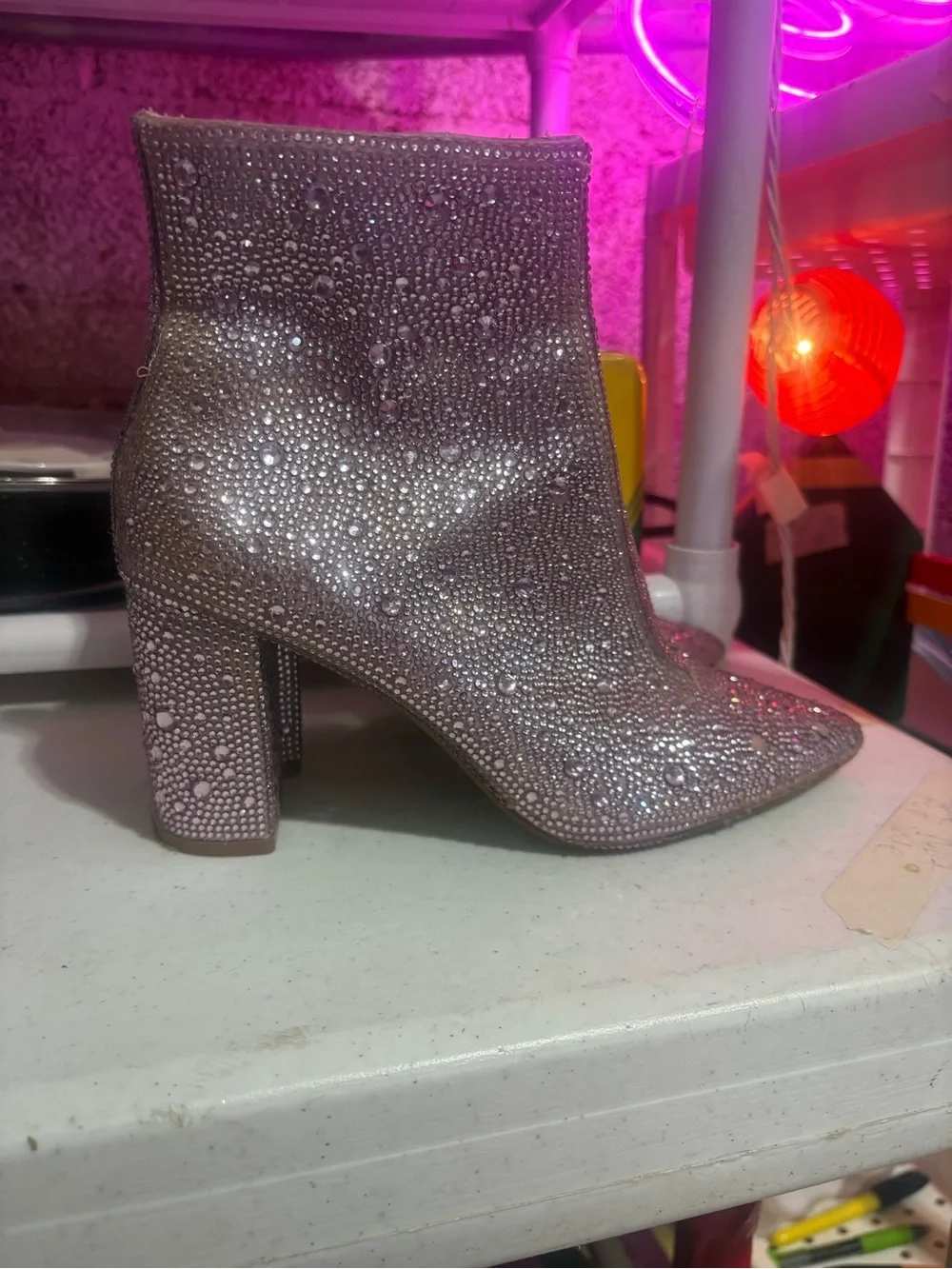 Betsey Johnson sparkling ankle